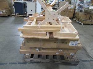 lot 201 image: WHOLESALE MIXED PALLET OF INDOOROUTDOOR FURNITURE AND DECOR