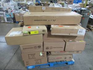 lot 206 image: WHOLESALE MIXED PALLET OF INDOOR FURNITURE AND HOME DECOR