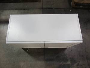 lot 214 image: Hampton Bay Designer Series Melvern Assembled 30x18x12 in. Wall Bridge Kitchen Cabinet in White W3018-MLWH