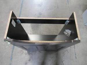 lot 215 image: Glacier Bay Chelsea 26.5 in. W x 17.5 in. D x 36.13 in. H Vanity in Charcoal CH24P2-CL