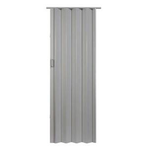 lot 620 image: Spectrum 36 in. x 80 in. Oakmont PVC Vinyl Dove Grey Accordion Door, OK3680DG