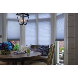 lot 621 image: Levolor Cordless Light Filtering Cellular Shade, 503416 Approximate Dimensions 70 x 46 12 In Wisteria