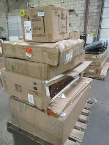 lot 301 image: WHOLESALE MIXED PALLET OF MISCELLANEOUS INDOOR FURNITURE AND MORE