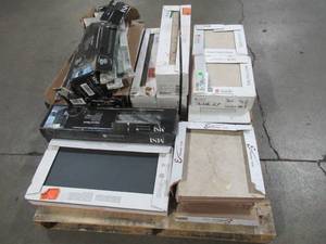 lot 321 image: WHOLESALE MIXED PALLET OF MISCELLANEOUS STONE FLOOR AND WALL TILE & LEDGERS