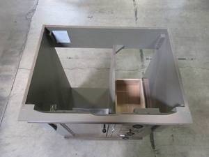 lot 221 image: Home Decorators Collection 24 Vanguard Vanity in Hazelnut NADGA2418D