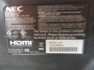NEC 55 in LCD TV  wremote