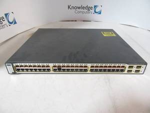 Cisco WS-C3750-48PS-S 48-Port POE switch