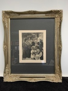 lot 69 image: Ornately Framed RENOIR Stone Lithograph wCOA