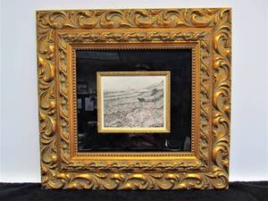 lot 67 image: Ornately Framed Van Gogh Copper Plate Engraving wCOA