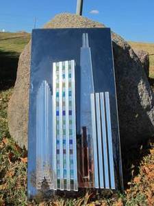 lot 12 image: Vintage Retro 3D Skyscraper Wall Mirror
