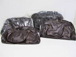 lot 98 image: Lot of 4 Brand New Brown Leather Satchels