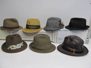 lot 100 image: Lot of 7 Vintage etc Mens Fedora Hats