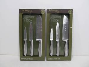 lot 110 image: 2 Brand New Santoku Knife Sets