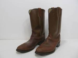 lot 138 image: Vintage Mens Leather WRANGLER Cowboy Boots - Size 8EE