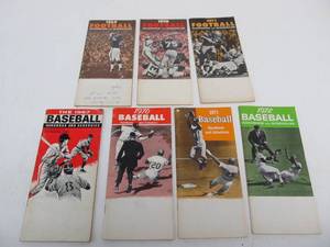 lot 148 image: Lot of Vintage 60s-70s Baseball & Football Handbooks & Schedules