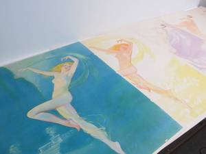 lot 154 image: Vintage 1930s Pre-Production Deco Pinup Prints