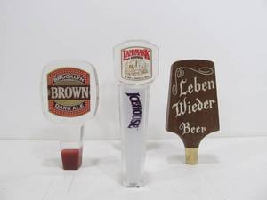 lot 192 image: 3 Assorted Beer Tap Handles