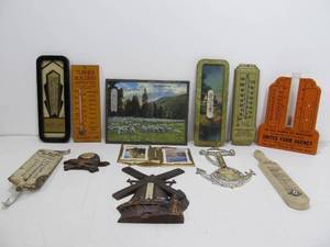 lot 193 image: Nice Lot of Vintage Advertising Thermometers