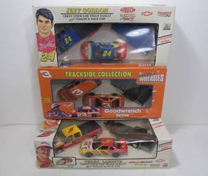 lot 196 image: 3 Large Mint in Box Limited Edition Diecast Race Car Sets