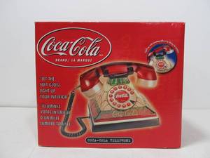 lot 203 image: Coca Cola Lighted Telephone