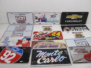 lot 240 image: Large Lot of CHEVY etc Novelty License Plates