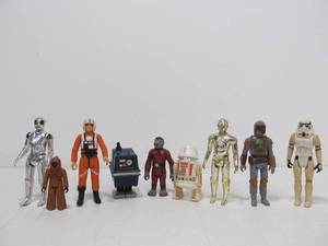 lot 256 image: Lot of 9 Original Vintage 1970s STAR WARS Action Figures