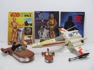 lot 267 image: Vintage 1970s STAR WARS Vehicles & Books