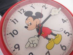 lot 293 image: Vintage DISNEY Mickey Mouse Welby by Elgin Wristwatch Wall Clock