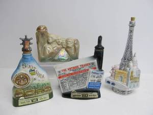 lot 49 image: Group of Vintage Liquor Decanters