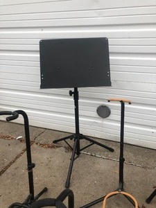 lot 169 image: Group of Guitar Stands Music Stool & Music Stand