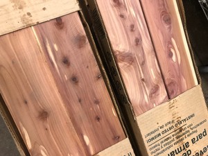 lot 308 image: 12 Cases of Brand New Cedar Safe Solid Cedar Closet Liner