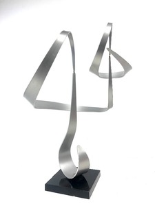 lot 6 image: Vintage Signed 1960s John Anderson Kinetic Balance Sculpture