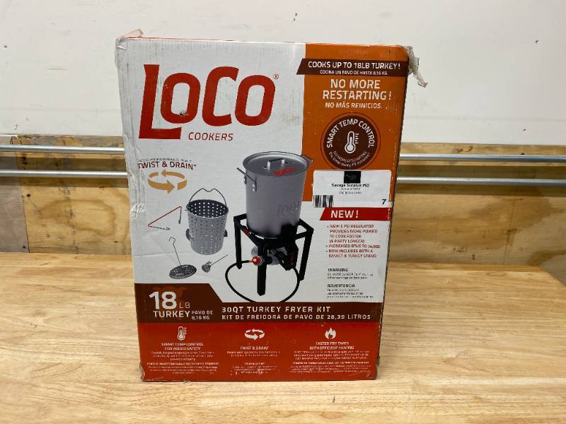 Loco Cookers 30qt SmartTemp Propane Turkey Fryer