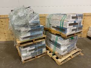 lot 38 image: LIFE PROOF Lot of Approximately 98 Cases of-  Autumn Wood 6 in. x 24 in. Porcelain Floor and Wall Tile (14.55 sq. ft.  case)