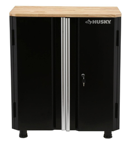 lot 55 image: HUSKY 32.8 in. H x 28 in. W x 18 in. D 2-Door Steel Garage Base Cabinet