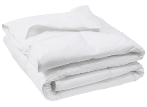 lot 59 image: STYLEWELL Medium Weight Down Alternative Cotton White FullQueen Comforter