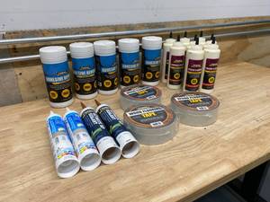 lot 95 image: Wood Floor Adhesive with Extras