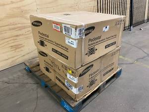 lot 99 image: SAMSUNG Lot of 2-  14.2-in x 27-in Universal Laundry Pedestals (Blue Sapphire)
