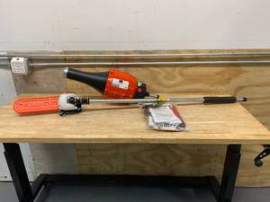 lot 104 image: ECHO Lot of 2 Items.  1 Blower Attachment and 1 Pole Saw Attachment