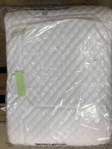 Twin Comfort Cushion Quilted Memory Foam Mattress Pad, MB24-T-White, NEW