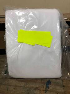 Jersey Knit White Solid Cotton Queen Duvet Cover, DT57-Q-WHITE, NEW