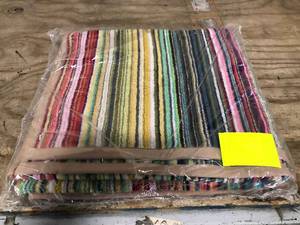 Rhythm Multicolored Striped Cotton Bath (1)Towel, VK17-BATH-MULTI, NEW