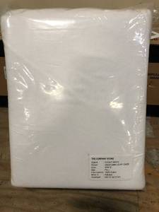 Cotton White Solid Flannel Full Size Duvet Cover 1 Piece, D1G9-F-WHITE, NEW