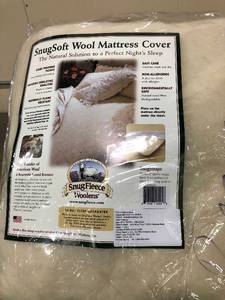 SnugFleece Original Wool Mattress Cover, King Size 1094, NEW