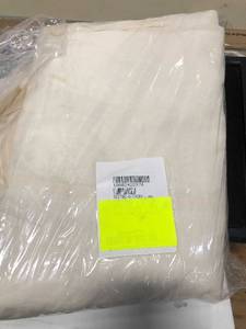 Putnam Matelasse 14 in. Ivory Cotton Queen Bed Skirt, 50170G-Q-IVORY, NEW