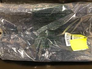 Green Earth Quick Dry Midnight Blue 21 in. x 34 in. Solid Cotton Bath Rug, 59052-21X34-MID-BL, NEW
