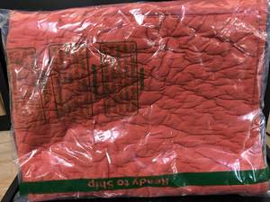 Cotton Flame Solid Standard Sham,N2R1-STD-FLAME NEW