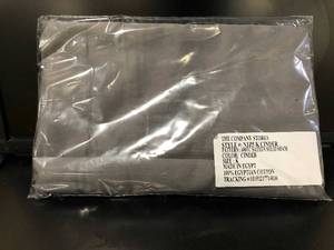 Cotton Percale King Size Pillowcases (2 Pack) - Cinder, N3Z5-K-CINDER, NEW