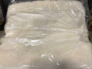 Legends Luxury Estate Cream Solid Turkish Cotton Bath Sheet, VK48-BSH-CREAM, NEW