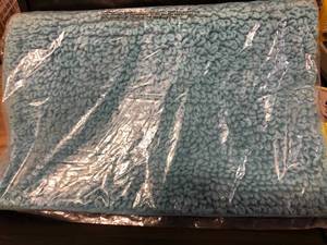 Cotton Chunky Loop Lagoon 21 in. x 34 in. Bath Rug, VJ46-21X34-LAGOON, NEW